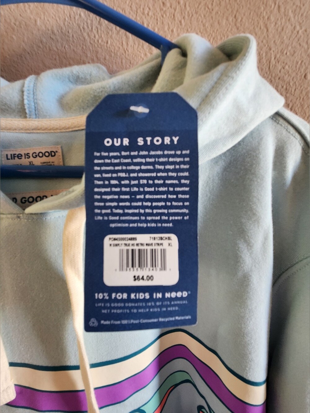 Life Is Good Hoodie XL NWT - Picture 3 of 4